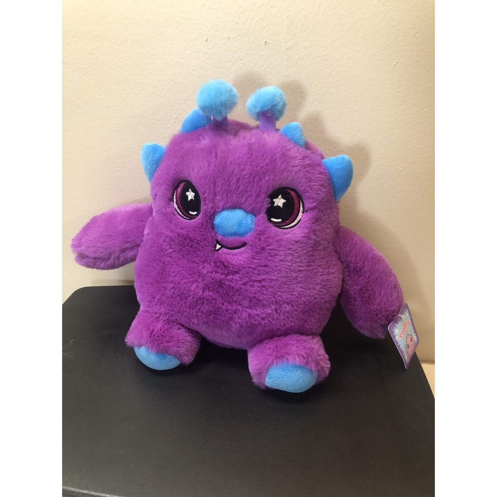 Toofers by Fiesta Purple Monster Plush SOFT 6" Stuffed Animal Toy Sewn Eyes wTAG